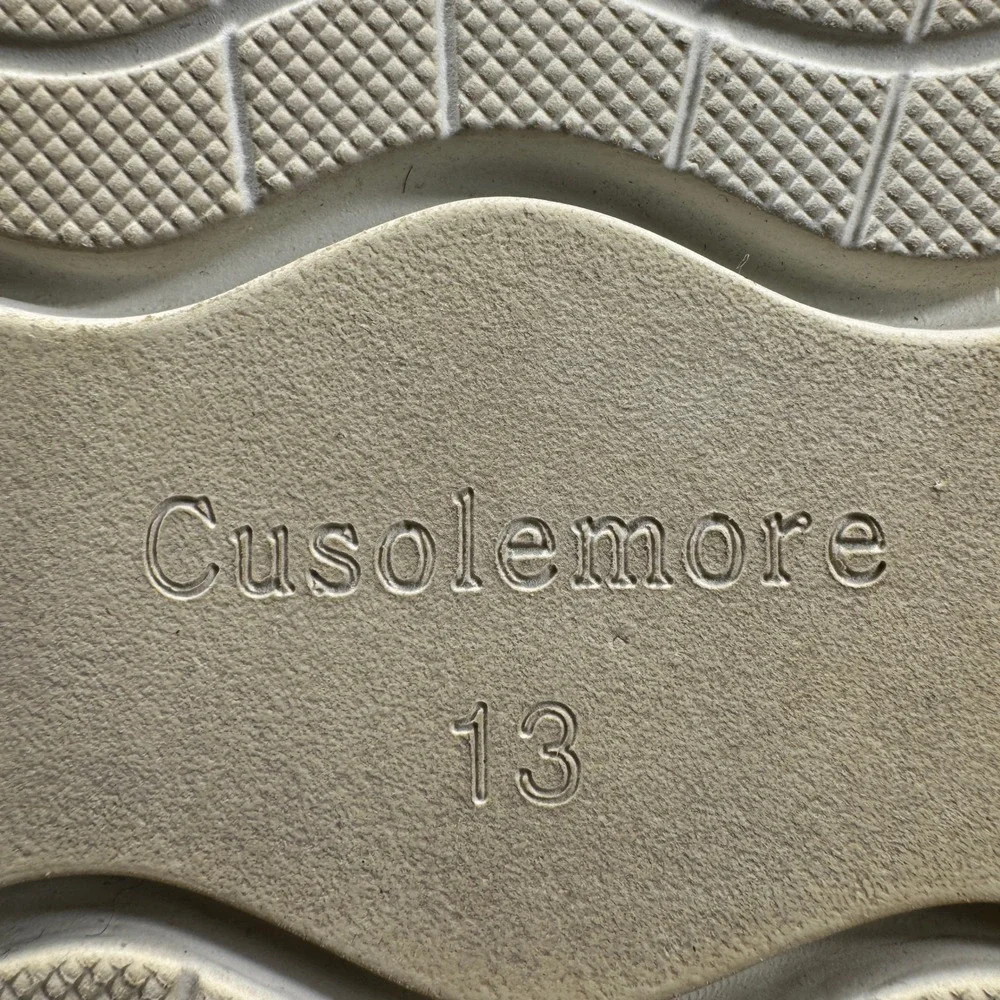 Cusolemore Men Oxford‎ Dress Shoes Black Leather Wingtip Size 13